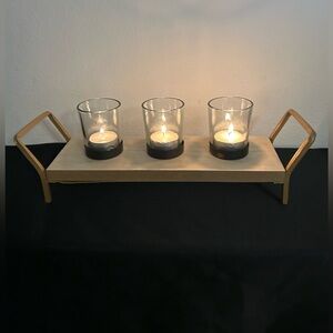 3 Candle votive holder.